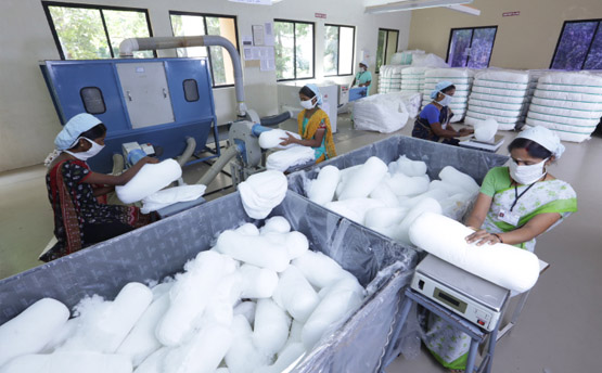 Fibre filling for Cushions